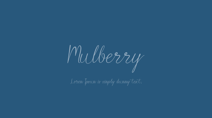 Mulberry Font