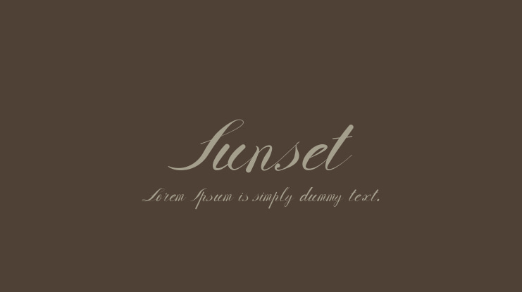 Sunset Font