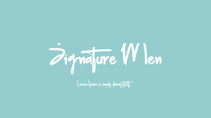 Signature Men Font