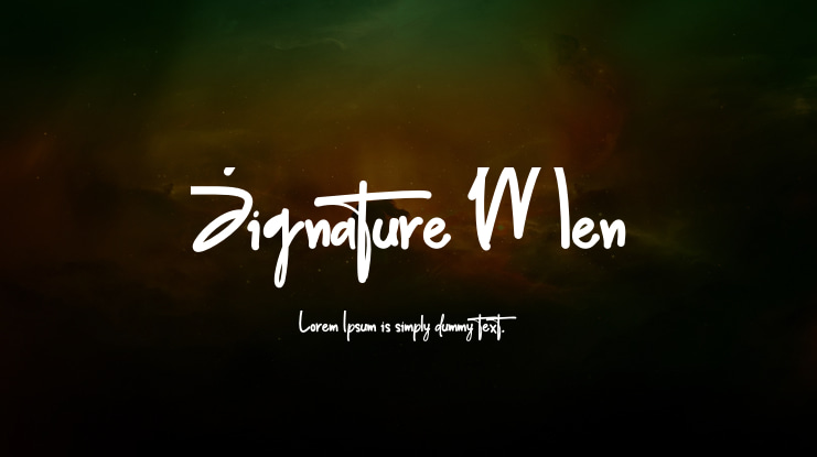 Signature Men Font