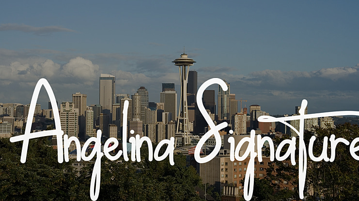 Angelina Signature Font