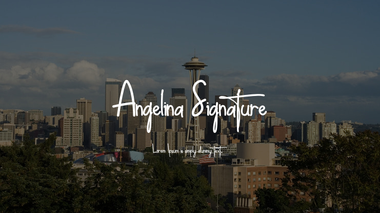 Angelina Signature Font