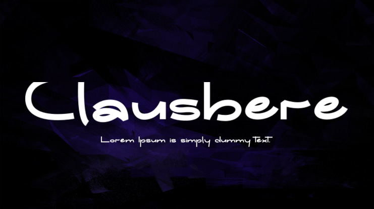 Clausbere Font Family
