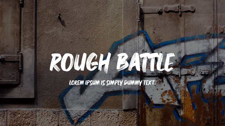 Rough Battle Font