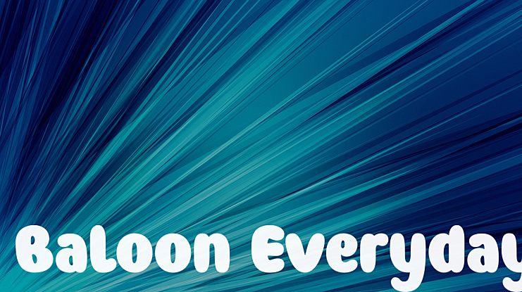 Baloon Everyday Font