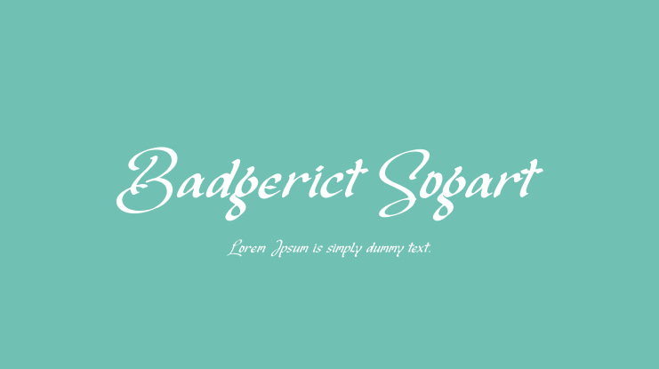 Badgerict Sogart Font