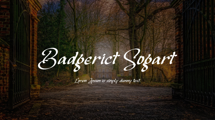 Badgerict Sogart Font