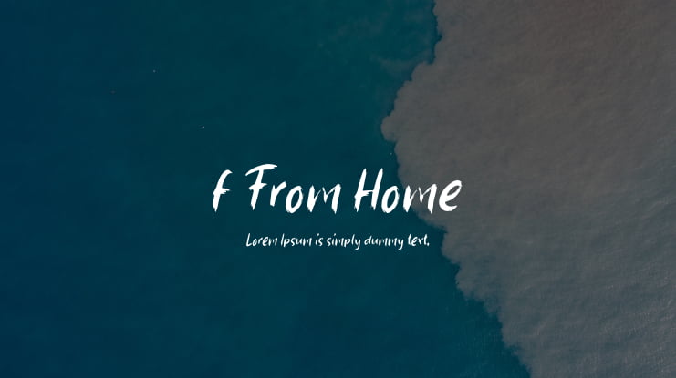 f From Home Font