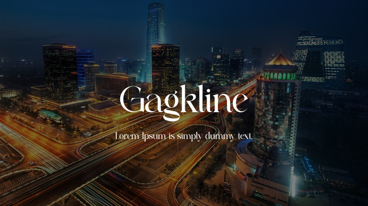 Gagkline Font