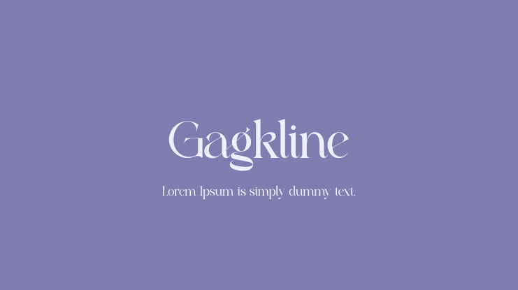 Gagkline Font