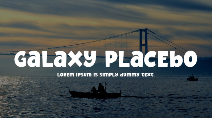 Galaxy Placebo Font