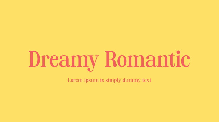 Dreamy Romantic Font