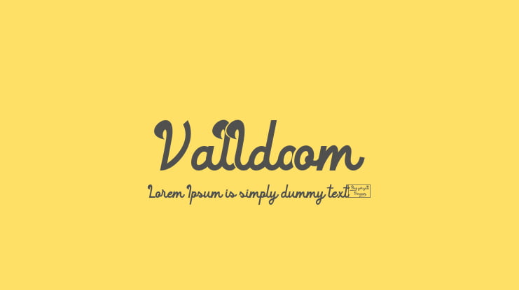 Valldoom Font