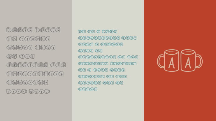 MF Coffee Mugs Font Family