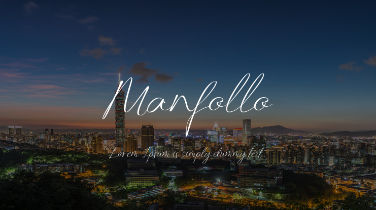 Manfollo Font