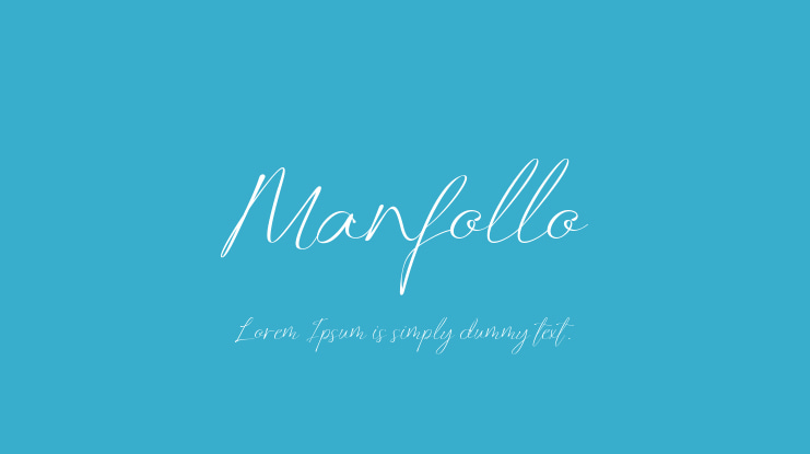 Manfollo Font