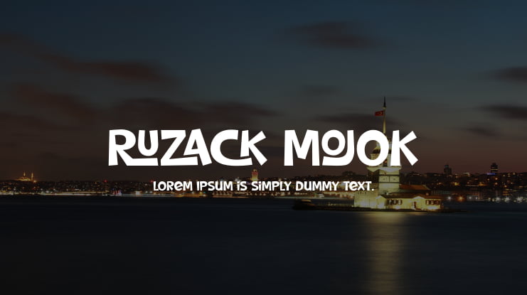 RUZACK MOJOK Font