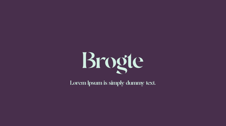 Brogte Font