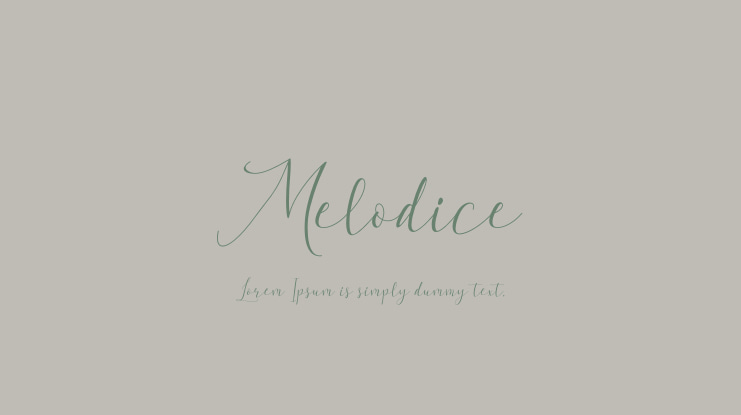 Melodice Font