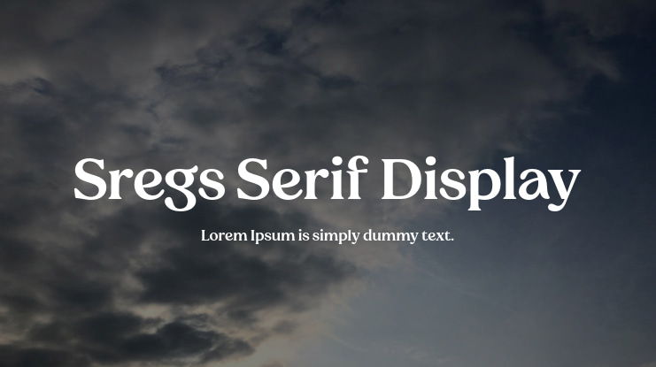 Sregs Serif Display Font