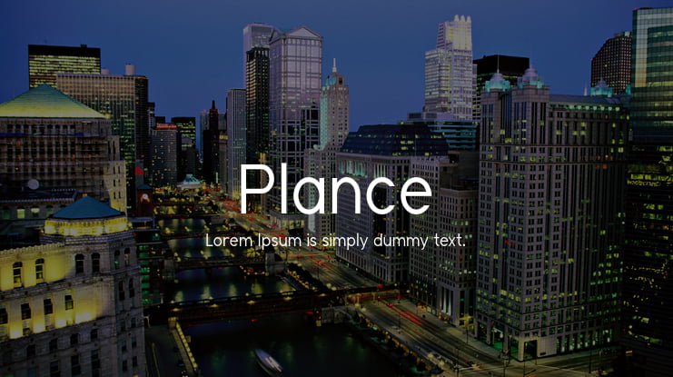Plance Font