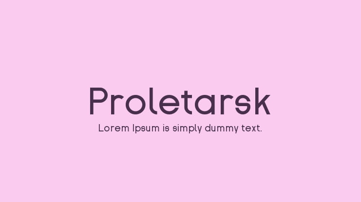 Proletarsk Font