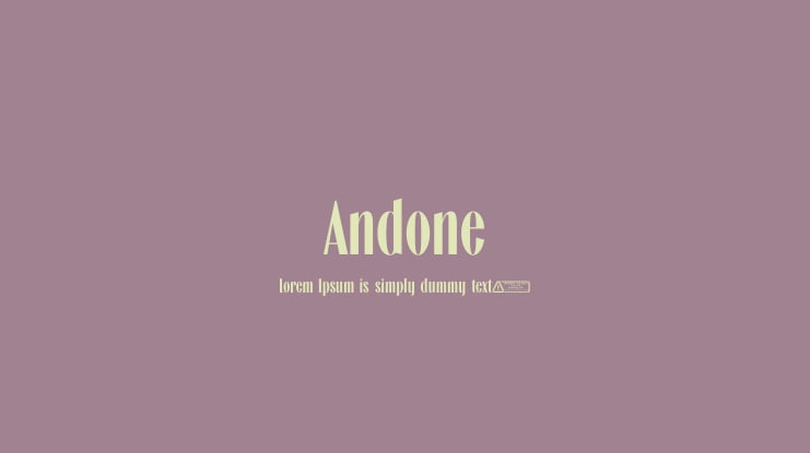 Andone Font