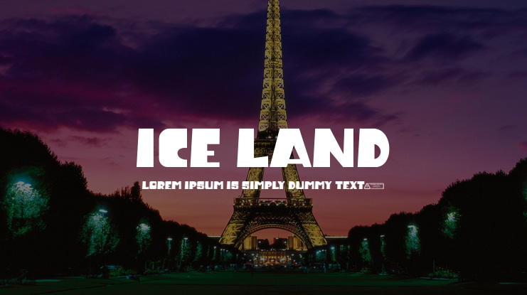 Ice Land Font