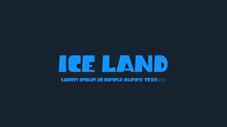 Ice Land Font
