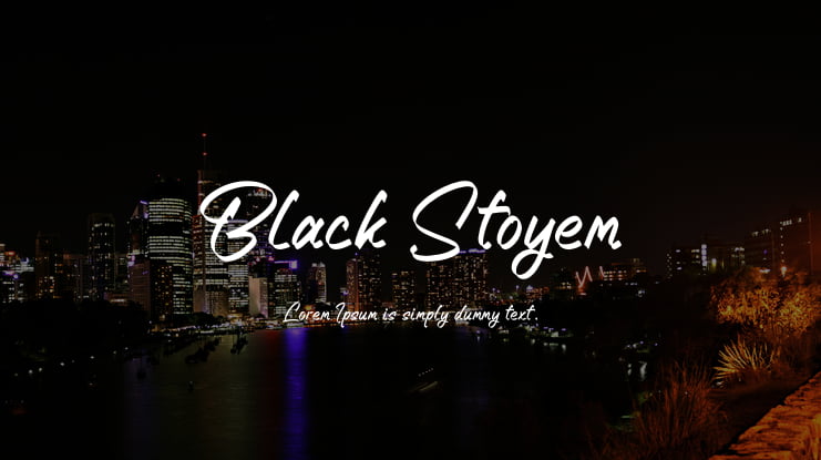 Black Stoyem Font