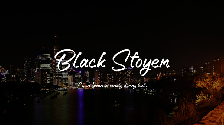 Black Stoyem Font