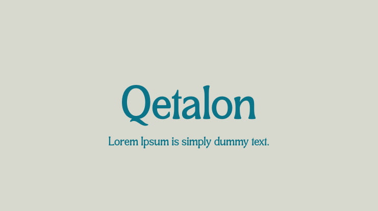 Qetalon Font