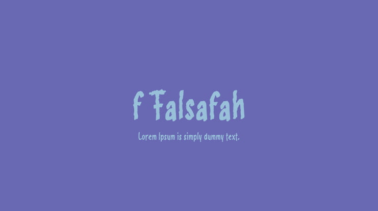 f Falsafah Font