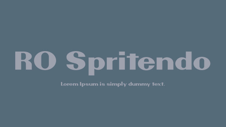 RO Spritendo Font