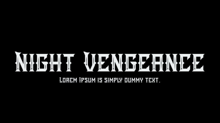 Night Vengeance Font