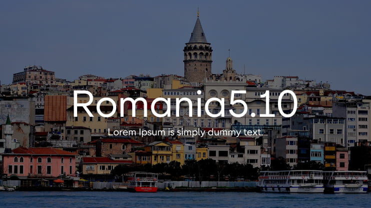 Romania5.10 Font Family