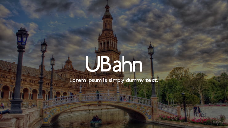UBahn Font Family