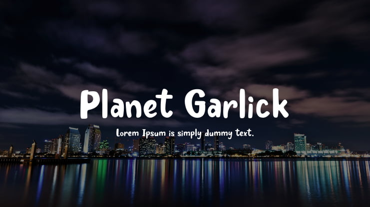 Planet Garlick Font
