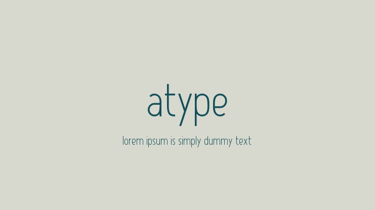 Atype 1 Font Family