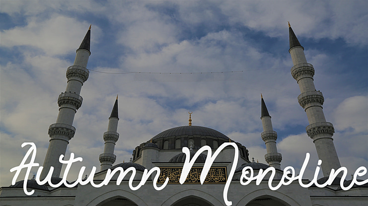 Autumn Monoline Font