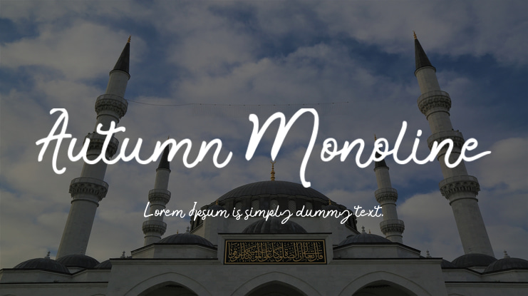 Autumn Monoline Font