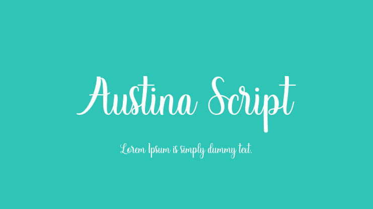 Austina Script Font