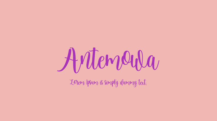 Antemowa Font