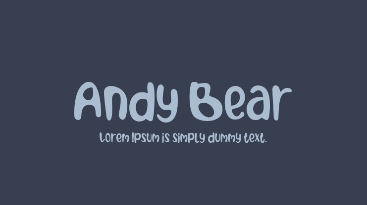 Andy Bear Font