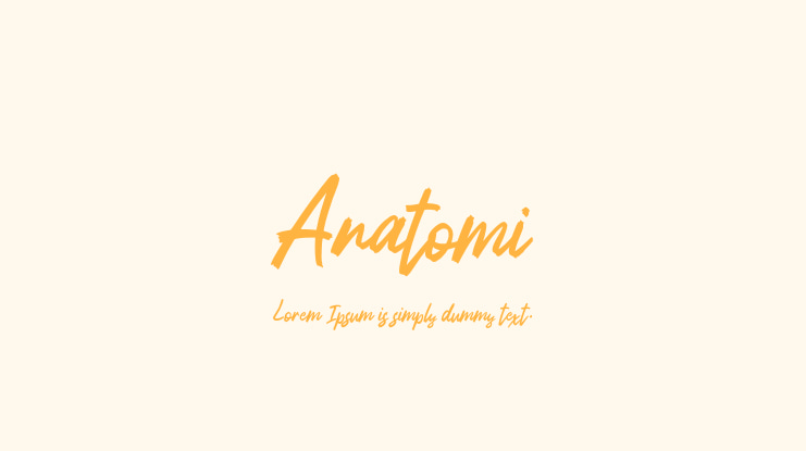 Anatomi Font Family