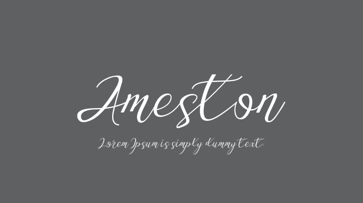 Ameston Font Family