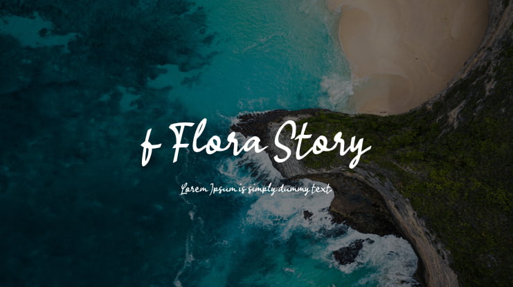 f Flora Story Font