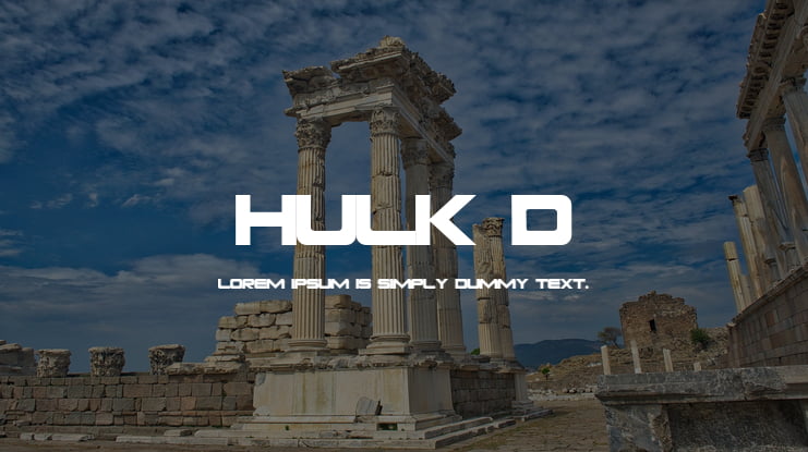 HULK3D Font