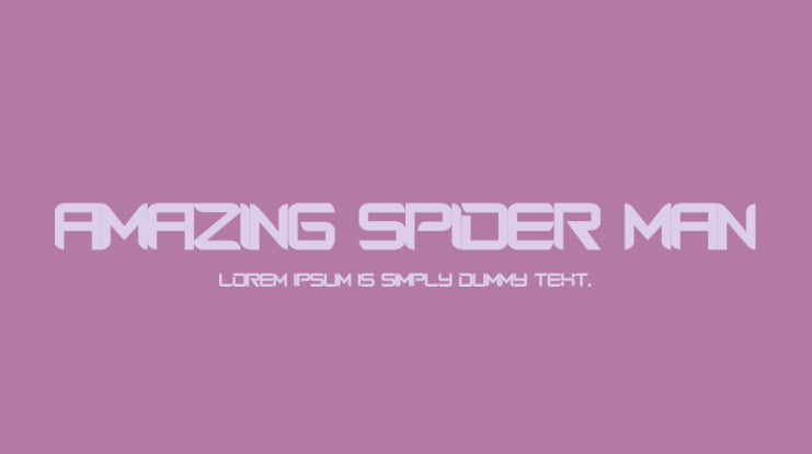 Amazing Spider Man Font Family