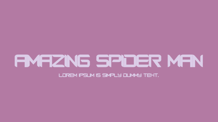 Amazing Spider Man Font Family